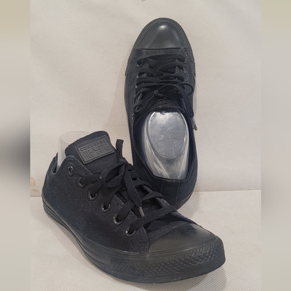 CONVERSE ALL STAR BLACK SNEAKERS - Picture 1 of 7